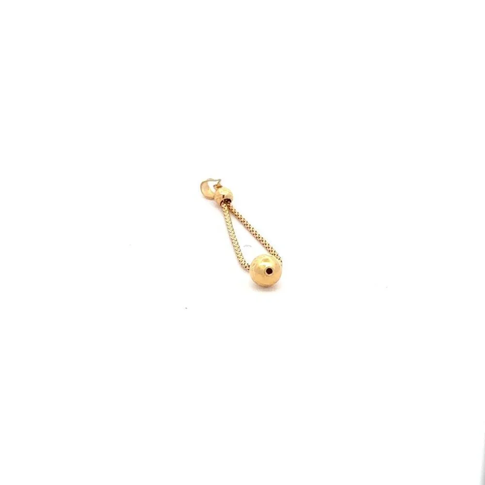 18K Gold Pendant Charm Ball 0.92 grams - Picture 8 of 10